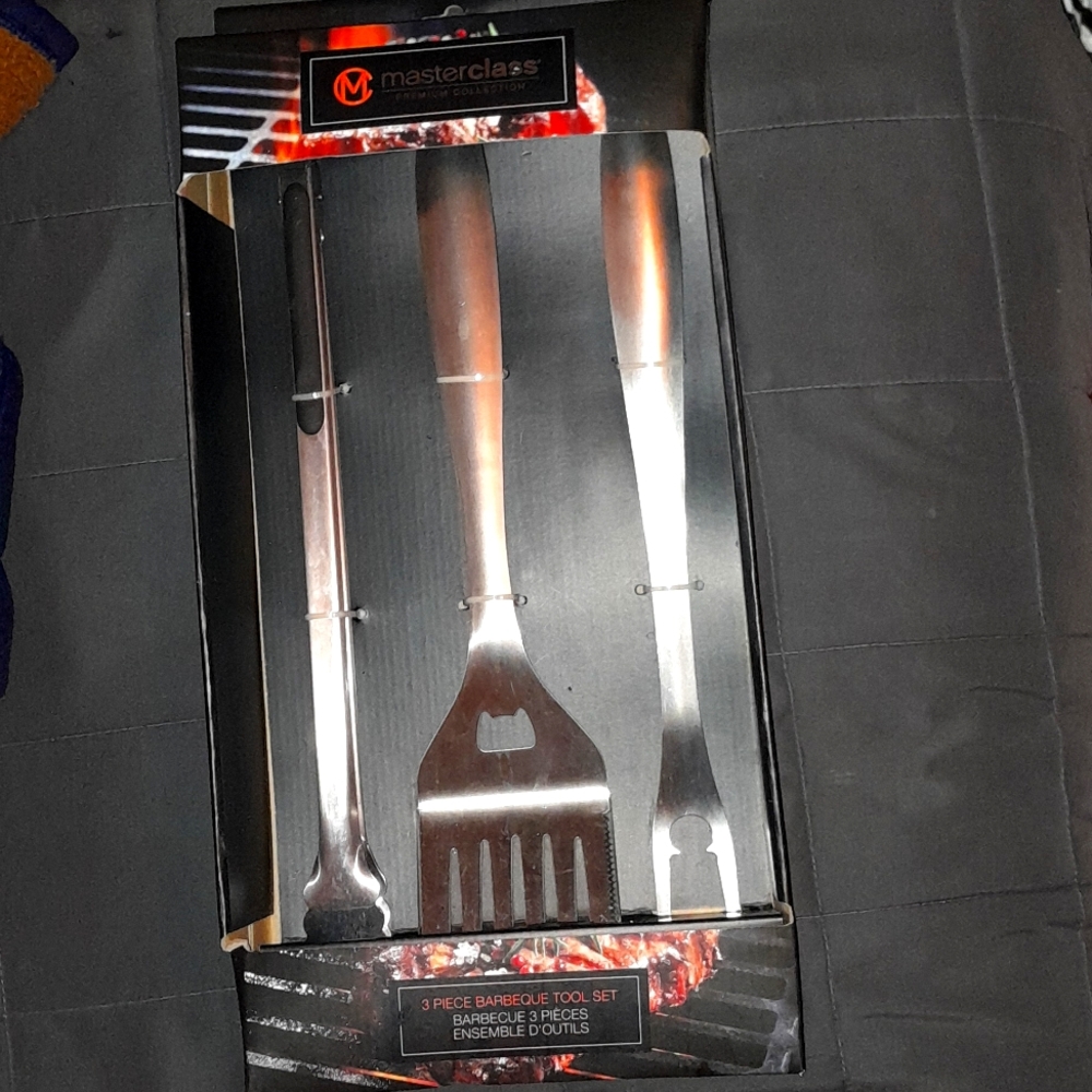 Masterclass Premium Collection 3 Piece bbq Tool Set.